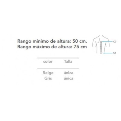 Comprar PRIMSPINE MODULAR ESPALDERA DORSOLUMBAR PRS636G GRIS TALLA UNICA al mejor precio en NuestraFarma, tu farmacia online