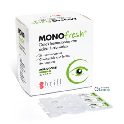 Comprar MONOFRESH GOTAS HUMECTANTES 30 MONODOSIS 0,4 ML al mejor precio en NuestraFarma, tu farmacia online