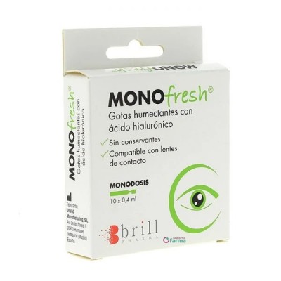 Comprar MONOFRESH GOTAS HUMECTANTES 10 MONODOSIS 0,4 ML al mejor precio en NuestraFarma, tu farmacia online