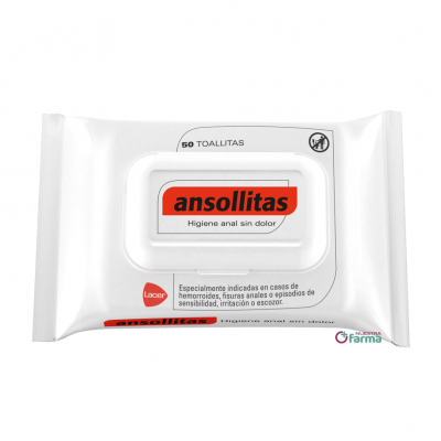 Comprar ANSOLLITAS TOALLITAS HIGIENE ANAL 50 TOALLITAS al mejor precio en NuestraFarma, tu farmacia online