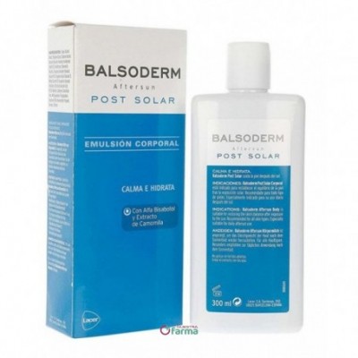 Comprar BALSODERM POST SOLAR EMULSION CORPORAL 300 ML al mejor precio en NuestraFarma, tu farmacia online