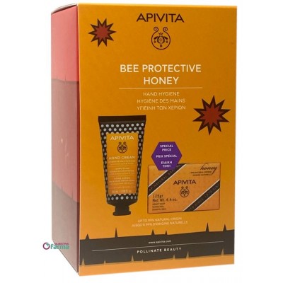Comprar APIVITA BEE PROTECTIVE HONEY CREMA DE MANOS 50 ML + JABON 125 G al mejor precio en NuestraFarma, tu farmacia online