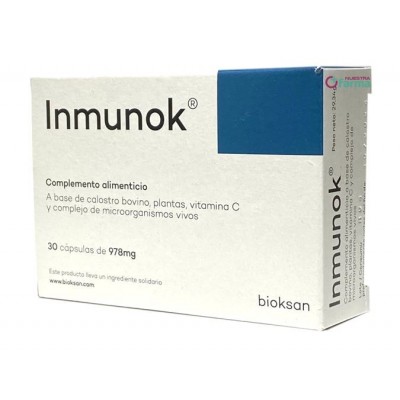 Comprar INMUNOK 30 CAPSULAS al mejor precio en NuestraFarma, tu farmacia online