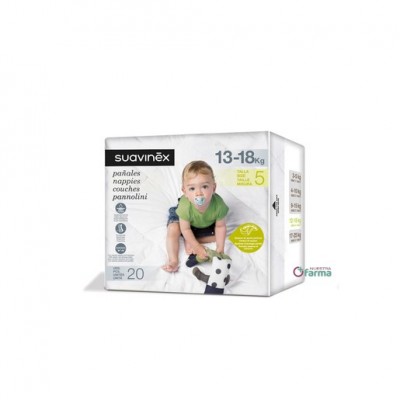 Comprar SUAVINEX PAÑAL TALLA 5 (13-18 KG) 20 UNIDADES al mejor precio en NuestraFarma, tu farmacia online