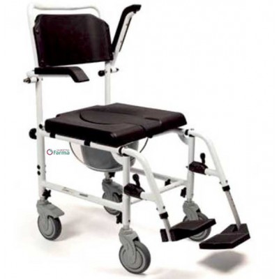 Comprar SILLA DUCHA WC REPOSABRAZOS ABATIBLES DE ALUMINIO PRIM al mejor precio en NuestraFarma, tu farmacia online
