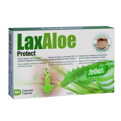 Comprar LAXALOE PROTECT SANTIVERI 60 CAPSULAS al mejor precio en NuestraFarma, tu farmacia online