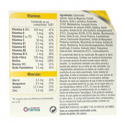 Comprar MULTICENTRUM JUNIOR 30 COMPRIMIDOS al mejor precio en NuestraFarma, tu farmacia online