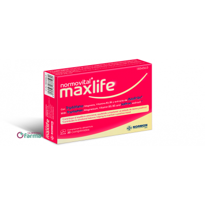 Comprar NORMOVITAL MAXLIFE 30 COMPRIMIDOS al mejor precio en NuestraFarma, tu farmacia online