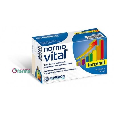 Comprar NORMOVITAL FORCEMIL 40 CAPSULAS al mejor precio en NuestraFarma, tu farmacia online