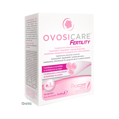 Comprar OVOSICARE FERTILITY 60 CAPSULAS al mejor precio en NuestraFarma, tu farmacia online
