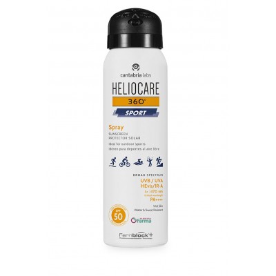 Comprar HELIOCARE 360º SPORT SPRAY PROTECTOR SOLAR SPF50 100 ML al mejor precio en NuestraFarma, tu farmacia online