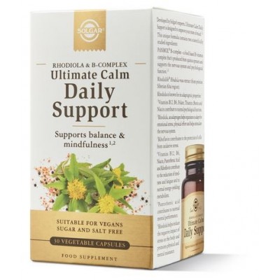 Comprar SOLGAR ULTIMATE CALM DAILY 30 CAPSULAS VEGETALES al mejor precio en NuestraFarma, tu farmacia online
