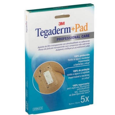 Comprar TEGADERM + PAD APOSITO ESTERIL 10 X 9 CM 5 U al mejor precio en NuestraFarma, tu farmacia online