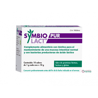 Comprar SYMBIOLACT PUR 10 SOBRES 1 G al mejor precio en NuestraFarma, tu farmacia online