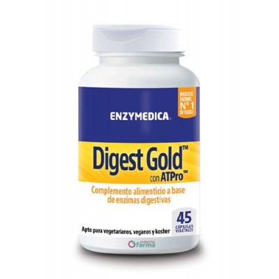 Comprar ENZYMEDICA DIGEST GOLD CON ATPRO 45 CAPSULAS VEGETALES al mejor precio en NuestraFarma, tu farmacia online