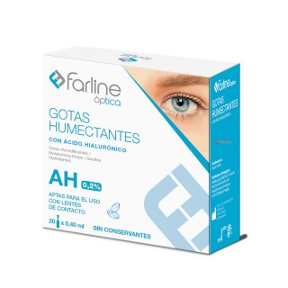 FARLINE GOTAS HUMECTANTES CON ACIDO HIALURONICO 0.2% 20 MONODOSIS 0,4 ML