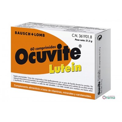 Comprar OCUVITE LUTEIN 60 COMPRIMIDOS al mejor precio en NuestraFarma, tu farmacia online