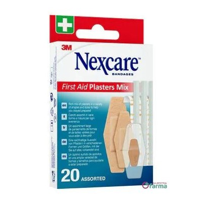 Comprar 3M NEXCARE FIRST AID PLASTERS MIX 20 APOSITOS al mejor precio en NuestraFarma, tu farmacia online
