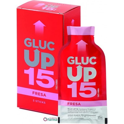 Comprar FAES FARMA GLUC UP 15 SABOR FRESA 30 ML X 5 STICKS al mejor precio en NuestraFarma, tu farmacia online