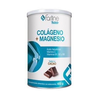 FARLINE COLAGENO + MAGNESIO 400 G SABOR CACAO