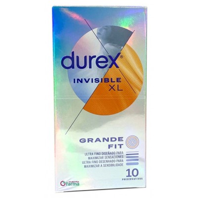 Comprar DUREX INVISIBLE XL PRESERVATIVOS 10 UNIDADES al mejor precio en NuestraFarma, tu farmacia online
