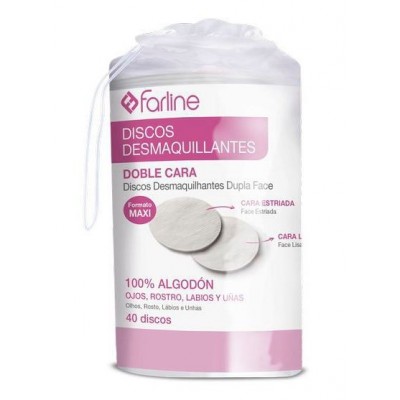 Comprar FARLINE DISCOS DESMAQUILLANTES OVALADOS 40 DISCOS al mejor precio en NuestraFarma, tu farmacia online