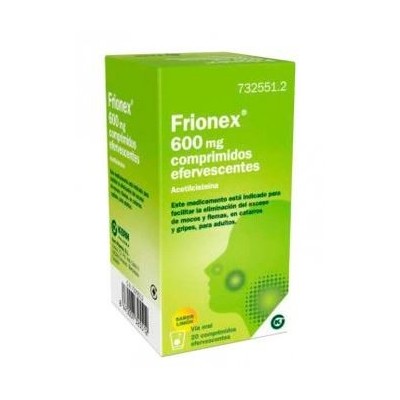 Comprar FRIONEX 600 MG 20 COMPRIMIDOS EFERVESCENTES al mejor precio en NuestraFarma, tu farmacia online