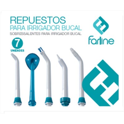 Comprar FARLINE REPUESTO IRRIGADOR DENTAL al mejor precio en NuestraFarma, tu farmacia online