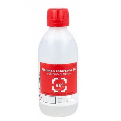 Comprar ALCOMON REFORZADO 96º SOLUCION CUTANEA 1 FRASCO 250 ml al mejor precio en NuestraFarma, tu farmacia online