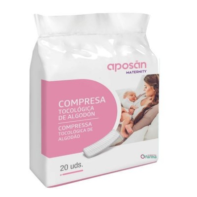 Comprar APOSAN COMPRESAS TOCOLOGICAS DE ALGODON 20 UNIDADES al mejor precio en NuestraFarma, tu farmacia online