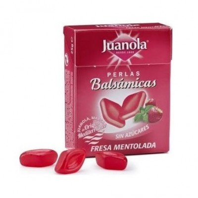 Comprar JUANOLA PERLAS 25 G FRESA MENTOLADA al mejor precio en NuestraFarma, tu farmacia online