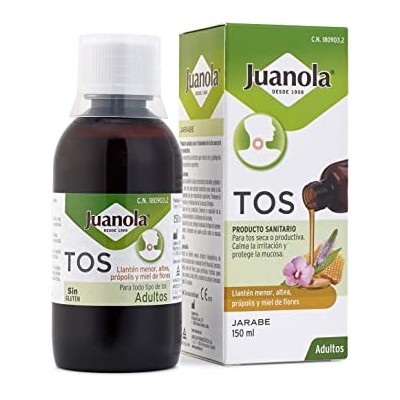 Comprar JUANOLA TOS JARABE ADULTOS 150 ML al mejor precio en NuestraFarma, tu farmacia online