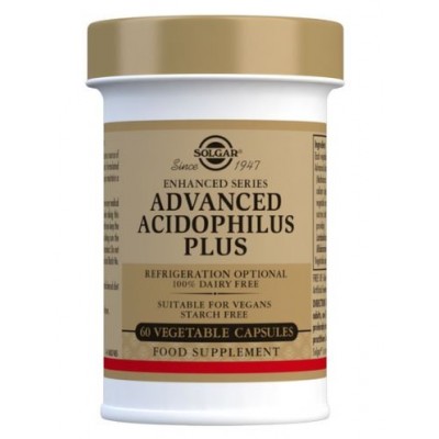 Comprar SOLGAR ADVANCED ACIDOPHILUS PLUS 60 CAPSULAS VEGETALES al mejor precio en NuestraFarma, tu farmacia online