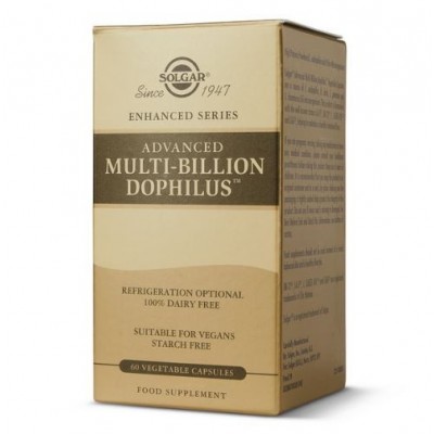 Comprar SOLGAR MULTI-BILLION DOPHILUS AVANZADO 60 CAPSULAS VEGETALES al mejor precio en NuestraFarma, tu farmacia online