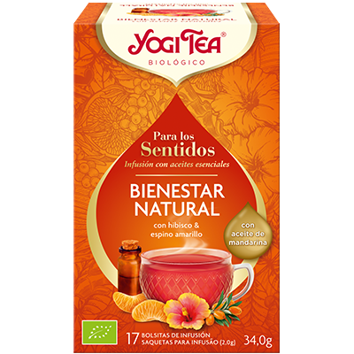 Comprar YOGI TEA BIOLOGICO BIENESTAR NATURAL PARA LOS SENTIDOS 17 BOLSITAS al mejor precio en NuestraFarma, tu farmacia online