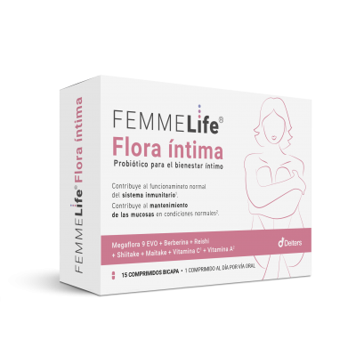 Comprar FEMMELIFE FLORA INTIMA 15 COMPRIMIDOS al mejor precio en NuestraFarma, tu farmacia online