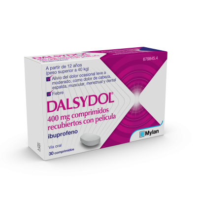 Comprar DALSYDOL 400 MG 30 COMPRIMIDOS RECUBIERTOS al mejor precio en NuestraFarma, tu farmacia online