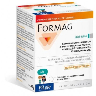 Comprar FORMAG 20 STICKS SABOR FRESA al mejor precio en NuestraFarma, tu farmacia online
