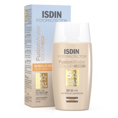 Comprar ISDIN FOTOPROTECTOR FUSION WATER COLOR LIGHT SPF 50 50 ML al mejor precio en NuestraFarma, tu farmacia online