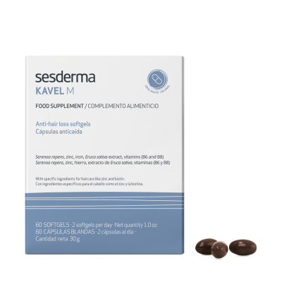 Comprar SESDERMA KAVEL M MASA CAPILAR SESKAVEL 60 CAPSULAS al mejor precio en NuestraFarma, tu farmacia online