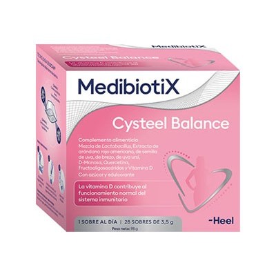 Comprar MEDIBIOTIX CYSTEEL BALANCE 28 SOBRES 3,5 G al mejor precio en NuestraFarma, tu farmacia online