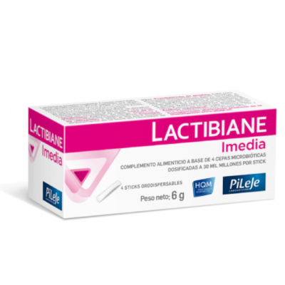 Comprar LACTIBIANE IMEDIA 4 STICKS al mejor precio en NuestraFarma, tu farmacia online