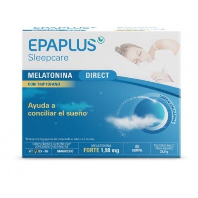 Comprar EPAPLUS SLEEPCARE MELATONINA DIRECT CON TRIPTOFANO 60 COMPRIMIDOS al mejor precio en NuestraFarma, tu farmacia online