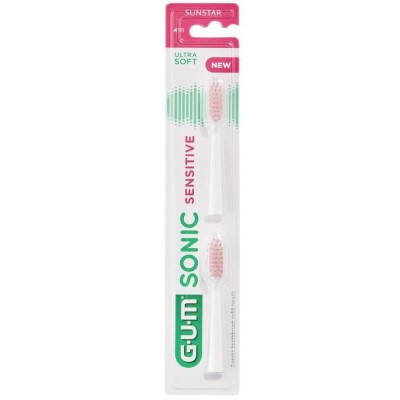 Comprar GUM RECAMBIOS PARA EL CEPILLO SONICO GUM SONIC SENSITIVE 2 RECAMBIOS al mejor precio en NuestraFarma, tu farmacia online