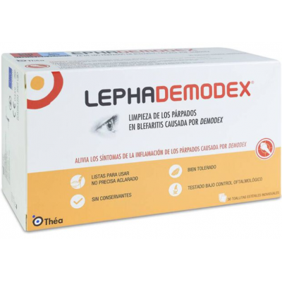 Comprar LEPHADEMODEX 30 TOALLITAS ESTERILES al mejor precio en NuestraFarma, tu farmacia online