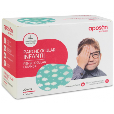Comprar APOSAN BOTIQUIN PARCHE OCULAR INFANTIL 20 UNIDADES al mejor precio en NuestraFarma, tu farmacia online