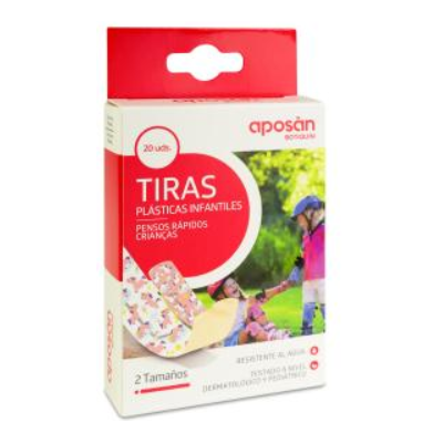 Comprar APOSAN BOTIQUIN TIRAS PLASTICAS INFANTILES 20 UNIDADES 2 TAMAÑOS UNICORNIOS al mejor precio en NuestraFarma, tu farmacia online