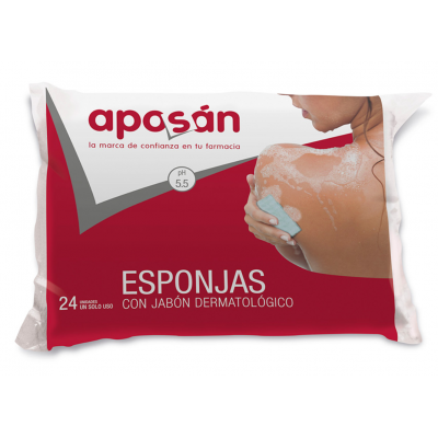 Comprar APOSAN ESPONJA ENJABONADA 24 UNIDADES al mejor precio en NuestraFarma, tu farmacia online