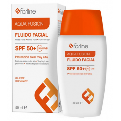 Comprar FARLINE FLUIDO FACIAL AQUA FUSION SPF 50+ 50 ML al mejor precio en NuestraFarma, tu farmacia online