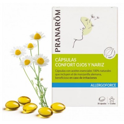 Comprar PRANAROM ALLERGOFORCE CAPSULAS CONFORT OJOS Y NARIZ 30 CAPSULAS al mejor precio en NuestraFarma, tu farmacia online